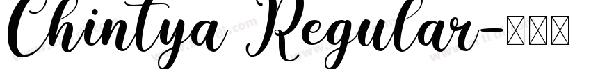 Chintya Regular字体转换